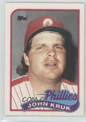 John Kruk #63T Baseball Cards 1989 Topps Traded Prices