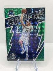 Luka Doncic [Green] #11 Basketball Cards 2021 Panini Mosaic Thunder Lane Prices