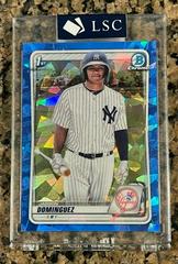 Jasson Dominguez [Blue Refractor Mega Box Mojo] #BCP-8 Baseball Cards 2020 Bowman Chrome Prospects Prices