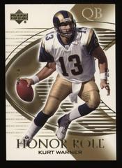 Kurt Warner [Gold] #36 Football Cards 2003 Upper Deck Honor Roll Prices