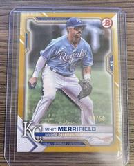 Whit Merrifield [Gold] #1 Baseball Cards 2021 Bowman Prices