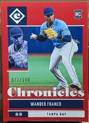 Wander Franco [Red] #3 Baseball Cards 2022 Panini Chronicles Prices