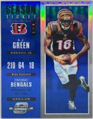 A.J. Green [Blue] #38 Football Cards 2017 Panini Contenders Optic Prices