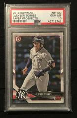 Gleyber Torres #BP100 Baseball Cards 2018 Bowman Paper Prospects Prices