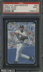 Derek Jeter [Black Linen] Baseball Cards 2007 Upper Deck Masterpieces Prices