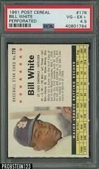 Bill White [Perforated] #176 Baseball Cards 1961 Post Cereal Prices