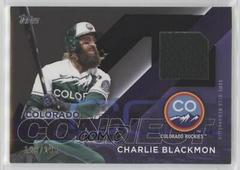 Charlie Blackmon [Black] #CC-CBL Baseball Cards 2024 Topps City Connect Swatch Prices