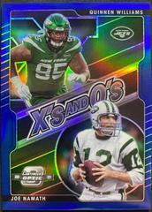 Joe Namath, Quinnen Williams [Blue] #XO-29 Football Cards 2021 Panini Contenders Optic Xs and Os Prices