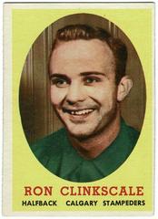 Ron Clinkscale #61 Football Cards 1958 Topps CFL Prices