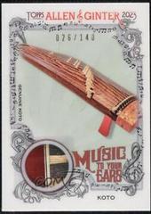 Koto #MTYER-K Baseball Cards 2023 Topps Allen & Ginter Music to Your Ears Relics Prices