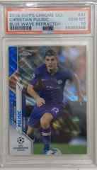 Christian Pulisic [Blue Wave Refractor] #47 Soccer Cards 2019 Topps Chrome UEFA Champions League Prices
