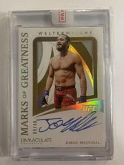 Jorge Masvidal Ufc Cards 2021 Panini Immaculate UFC Marks of Greatness Autographs Prices
