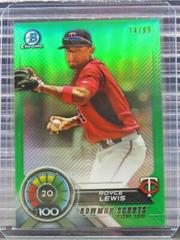 Royce Lewis [Green Refractor] Baseball Cards 2018 Bowman Scouts' Top 100 Prices