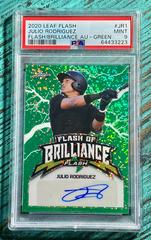 Julio Rodriguez [Green] Baseball Cards 2020 Leaf Flash of Brilliance Autographs Prices
