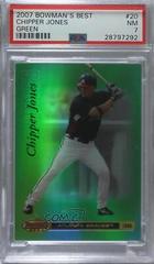 Chipper Jones [Green] Baseball Cards 2007 Bowman's Best Prices