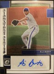A. J. Alexy #SIGS-AJA Baseball Cards 2022 Panini Donruss Optic Signature Series Prices