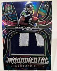 Kenneth Walker III [Neon Marble] #MME-KWA Football Cards 2022 Panini Spectra Monumental Memorabilia Prices