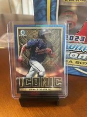 Ronald Acuna Jr. [Atomic] Baseball Cards 2023 Bowman Chrome Iconic Prices