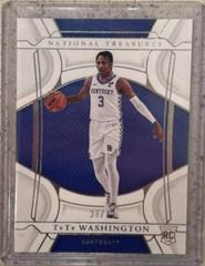 TyTy Washington Jr. #7 Basketball Cards 2022 Panini National Treasures Collegiate Prices