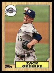 Zack Greinke #TM-35 Baseball Cards 2012 Topps 1987 Minis Prices