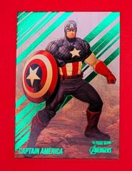 Captain America [Green Foil] Marvel 2022 Ultra Avengers Prices