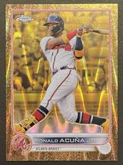 Ronald Acuna Jr. [RayWave Gold] #90 Baseball Cards 2022 Topps Gilded Collection Prices