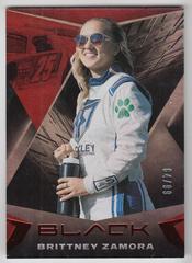 Brittney Zamora [Red] #1 Racing Cards 2022 Panini Chronicles Nascar Black Prices