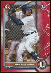 Roberto Campos [Red] #BP-14 Baseball Cards 2022 Bowman Paper Prospects Prices