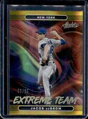 Jacob deGrom [Spectrum Gold] Baseball Cards 2022 Panini Absolute Extreme Team Prices