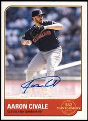 Aaron Civale [Autograph] Baseball Cards 2022 Topps 582 Montgomery Club Set 1 Prices