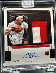 Brandon Boston Jr. [Red] #RJ-BBJ Basketball Cards 2021 Panini One and One Rookie Jersey Autographs Prices