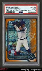 Julio Rodriguez [Orange] #48 Baseball Cards 2022 Bowman Chrome Prices
