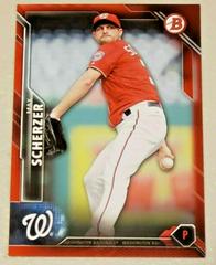 Max Scherzer [Red] Baseball Cards 2016 Bowman Prices