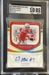 CJ Stroud [Gold] #SM-CJS Football Cards 2022 Panini Immaculate Collegiate Signature Moves Prices