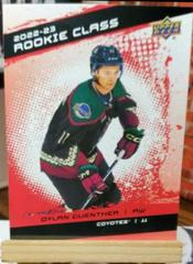 Dylan Guenther [Red] #RC-24 Hockey Cards 2022 Upper Deck Rookie Class Prices