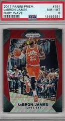 LeBron James [Ruby Wave] #191 Basketball Cards 2017 Panini Prizm Prices