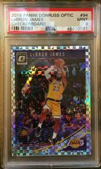 LeBron James [Checkerboard] #94 Basketball Cards 2018 Panini Donruss Optic Prices