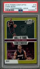 Chris Bosh [Gold] Basketball Cards 2018 Panini Contenders Optic Hall of Fame Contenders Prices