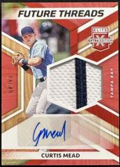 Curtis Mead [Red] #FTS-CM Baseball Cards 2022 Panini Elite Extra Edition Future Threads Signatures Prices