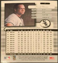 Frank Thomas #7 Baseball Cards 2001 Donruss Elite Prices