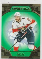 Aaron Ekblad [Green] #38 Hockey Cards 2022 Upper Deck Credentials Prices