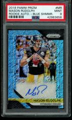 Mason Rudolph [Blue Shimmer] #25 Football Cards 2018 Panini Prizm Rookie Autographs Prices