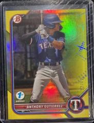 Anthony Gutierrez [Yellow] Baseball Cards 2022 Bowman Draft 1st Edition Prices