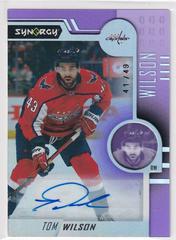 Tom Wilson [Purple Autograph] #25 Hockey Cards 2022 Upper Deck Synergy Prices
