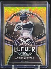 Anthony Rizzo [Gold Prizm] #LI-5 Baseball Cards 2022 Panini Prizm Lumber Inc Prices