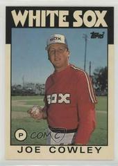 Joe Cowley #29T Baseball Cards 1986 Topps Traded Tiffany Prices