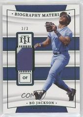 Bo Jackson [Green] #BIO-BJ Baseball Cards 2022 Panini National Treasures Biography Materials Prices