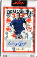 Wayne Rooney [Prismatic Red] #C-WR1 Soccer Cards 2022 Leaf Metal Champions Autographs Prices
