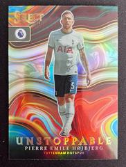 Pierre Emile Hojbjerg #22 Soccer Cards 2022 Panini Select Premier League Unstoppable Prices