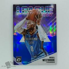 Russell Westbrook [Blue] #3 Basketball Cards 2018 Panini Donruss Optic League Leaders Prices